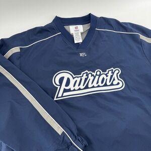 New England Patriots NFL Team Apparel Pullover Windbreaker Jacket Men's XL